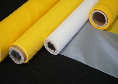 Plain Weave High Tension Polyester Wire Printing Mesh Screen Roll 43T-80Y White Color