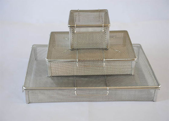 Food Grade 304 Stainless Steel Wire Mesh Tray Medical Basket