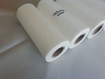 White Plain Weave 100% Nylon Silk Screen Printing Mesh Monofilament Dan Elastisitas Rendah