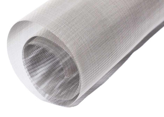 Ketegangan Tinggi 4 Nikel 0.06mm Stainless Steel Woven Wire Mesh Untuk Filter Oli
